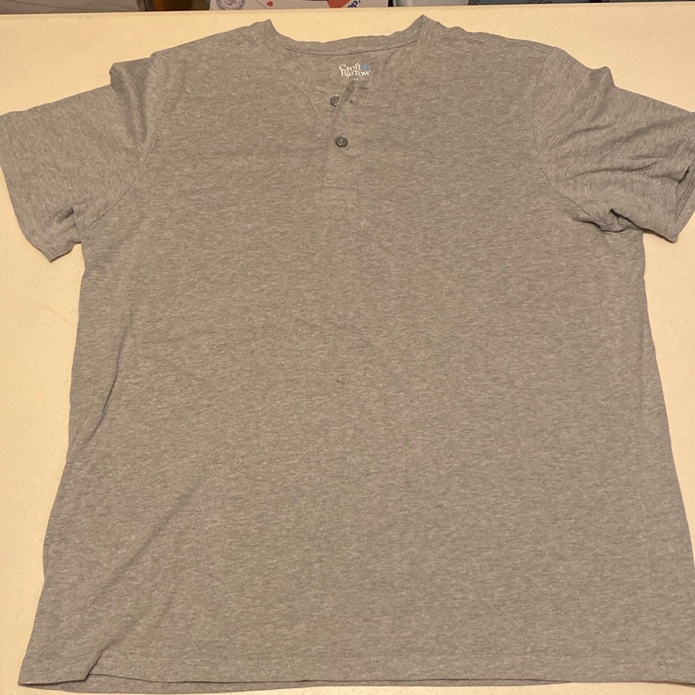 Croft & Barrow Gray Short Sleeve Tee